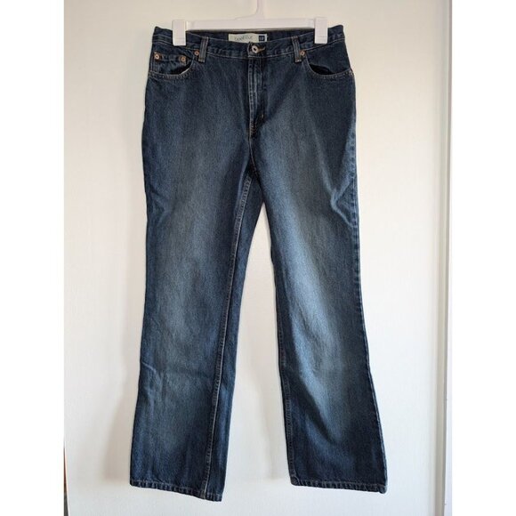 Gap Jeans Bootcut Women's Size 14 Vintage Y2K High Rise Dark Wash 34x30 - Picture 1 of 8